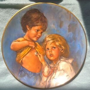 Gorham Leaders of Tomorrow Limited Edition Plate- Future Physician by Leo Jansen